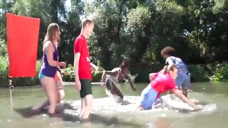 Nude Battle Between Friends - Non-Porn