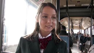 Foxy Di -Anal Creampie In The Public Bus