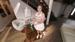 Busty Tennis PAWG POV Cock Bounce, Throat & Tit Fuck
