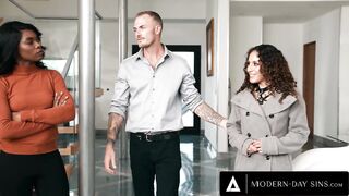 MODERN DAY SINS Shocked Ana Foxxx Shares Husband With BDSM Hookup Liv Revamped CUM ON PUSSY