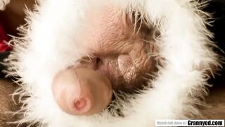 Very Old Hairy Pussy Fucked By A Young Stud