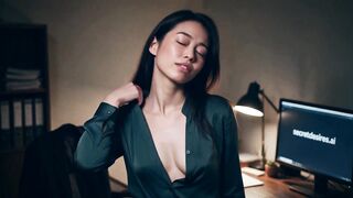 XiaoHan Liu Promises Secret Surrender: Heat Builds Through Chinese Blowjob POV