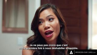MODERN DAY SINS HORNY Teen Babes Try Squirting In SUPER WET THREESOME! FRANCH SUBTITLES