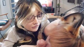 Nerdy Sexy Gamers Play With A New Joystick