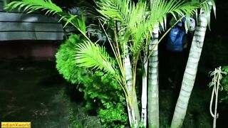 Desi Hot Madam and Student Amazing XXX Fucking in Garden at Midnight!! With Clear Hindi Audio