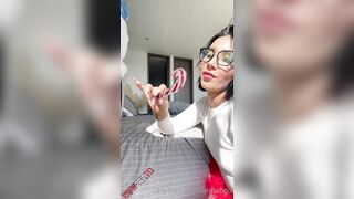Anna Beggion - Blowjob with Glasses And Cumming All my Favourite Dress OnlyFans leak free video