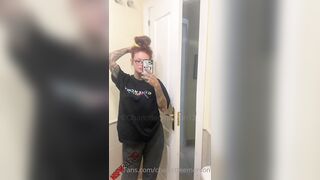 Charlotte Emerson - Tease and Striptease in Hotel Bathroom on snapchat live OnlyFans leak free video