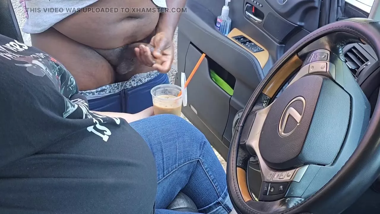 I Asked A Stranger On The Side Of The Street To Jerk Off And Cum In My Ice Coffee (Public Masturbation) Outdoor Car photo pic