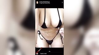 Andrea Abeli tiny bikini tease snapchat premium 2019/07/19 Snapchat leak free video
