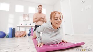 BrazzersExxtra - Amber's Yoga Titty Tease - Amber Alena, Van Wylde