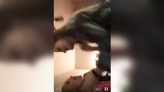 girl shows pussy and tits on periscope