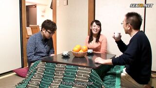 We Discreetly Stroked Wives' Pussies Under The Kotatsu Table